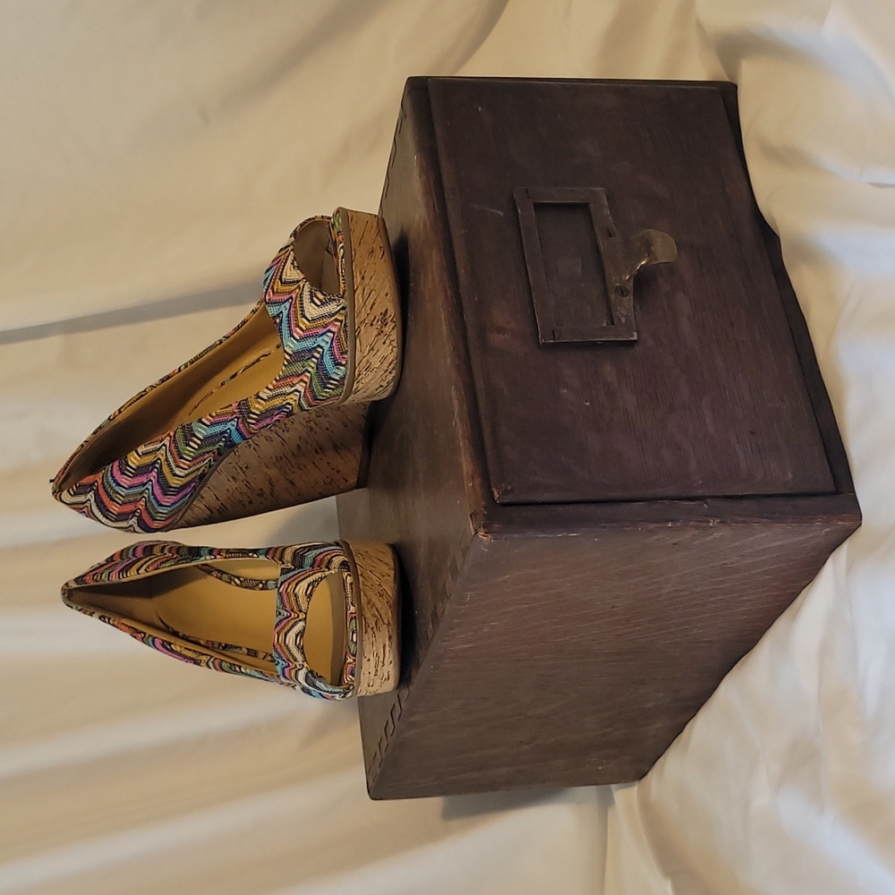 Nine West Multi Colored Wedges